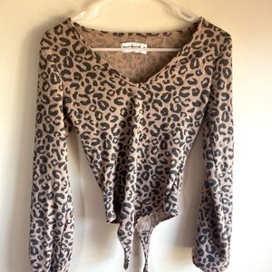 Abercrombie & Fitch Leopard Body Suit (xs)
